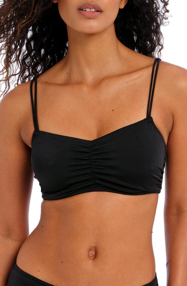 Freya Jewel Cove Concealed Underwire Bikini Top in Plain Black Cover