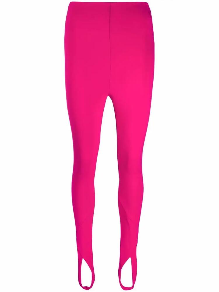 The Attico Jamie cut-out stirrup leggings - Pink Cover