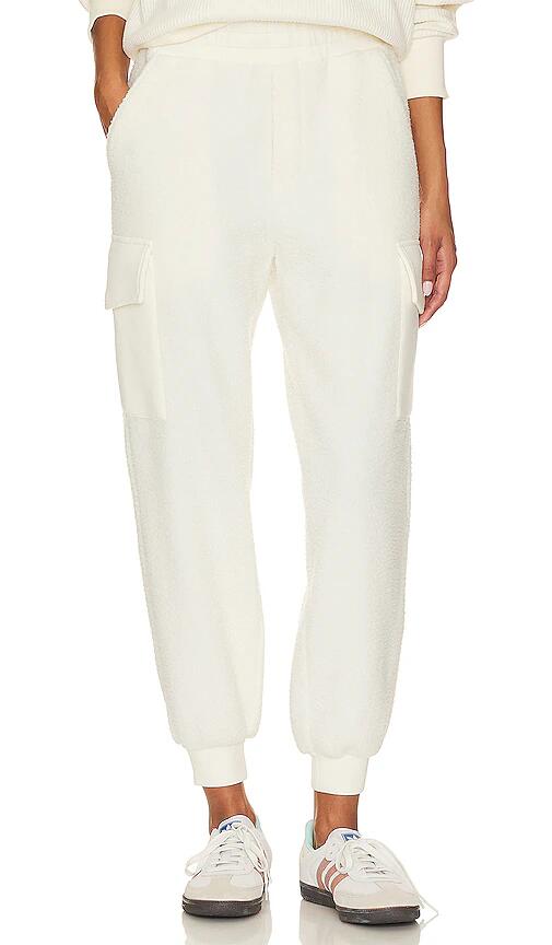 Varley Samson Relaxed Fleece Pant in Ivory Cover