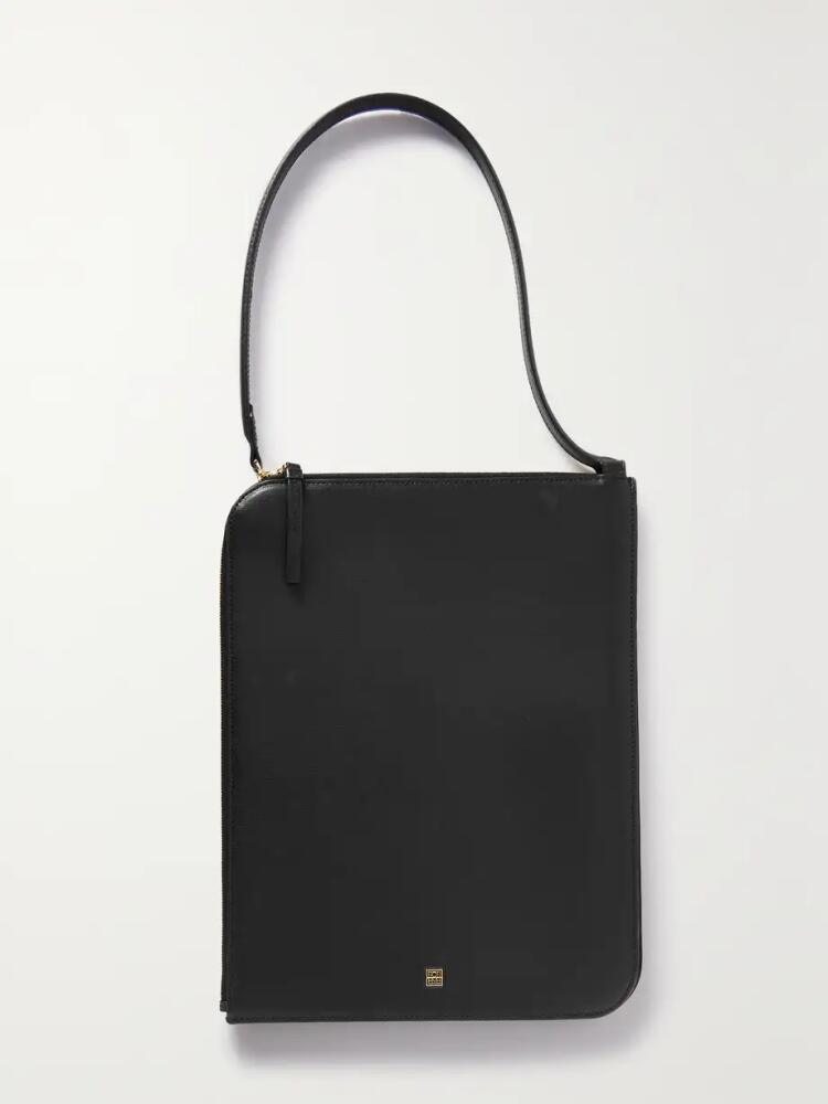 TOTEME - Palmellata Leather Shoulder Bag - Black Cover