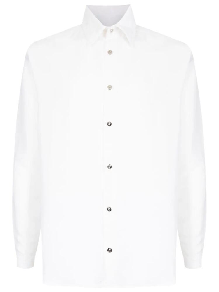 Amir Slama Poseidon-print buttoned shirt - White Cover