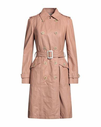 Tod's Woman Overcoat & Trench Coat Sand Ovine leather, Goat skin Cover