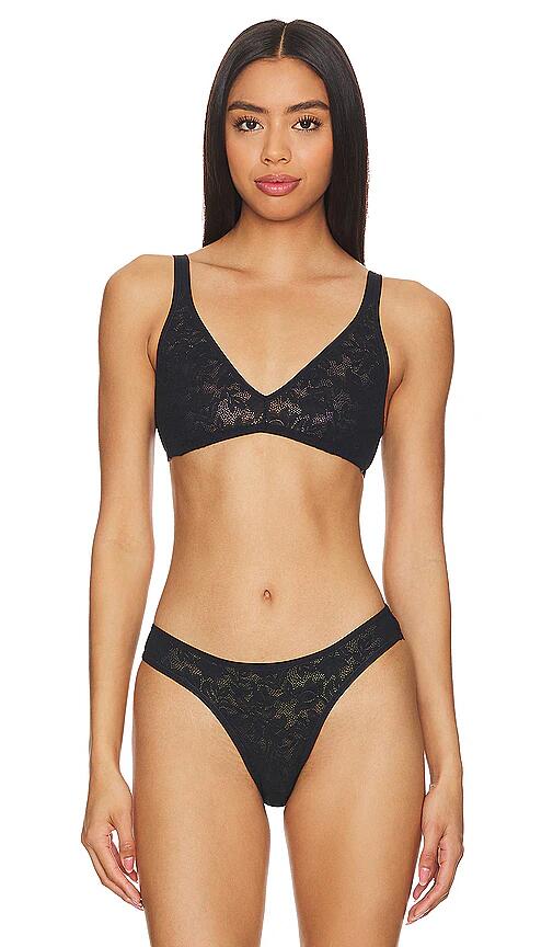 eberjey Soft Stretch Plunge Bralette in Black Cover