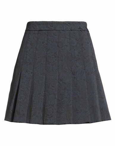 Soallure Woman Mini skirt Slate blue Polyester, Polyamide, Elastane Cover