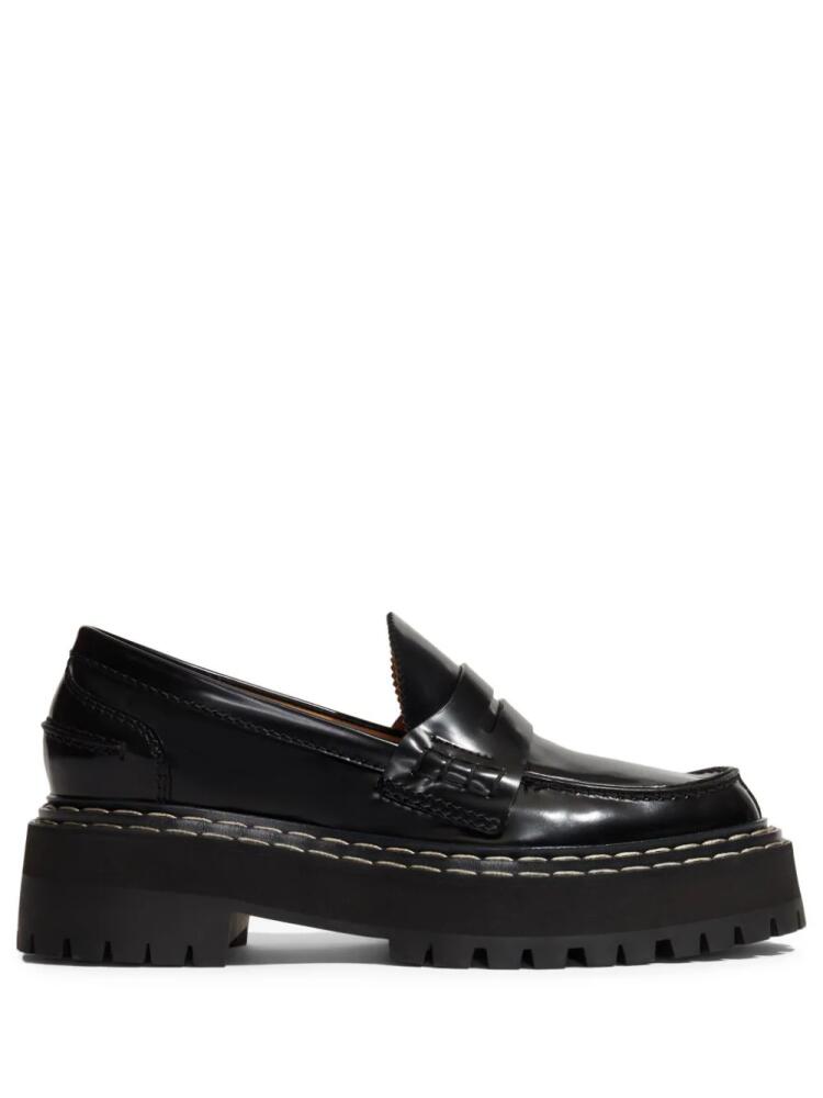 Proenza Schouler chunky leather loafers - Black Cover