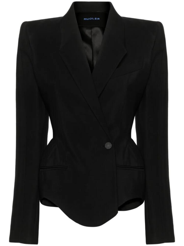 Mugler double-breasted blazer - Black Cover