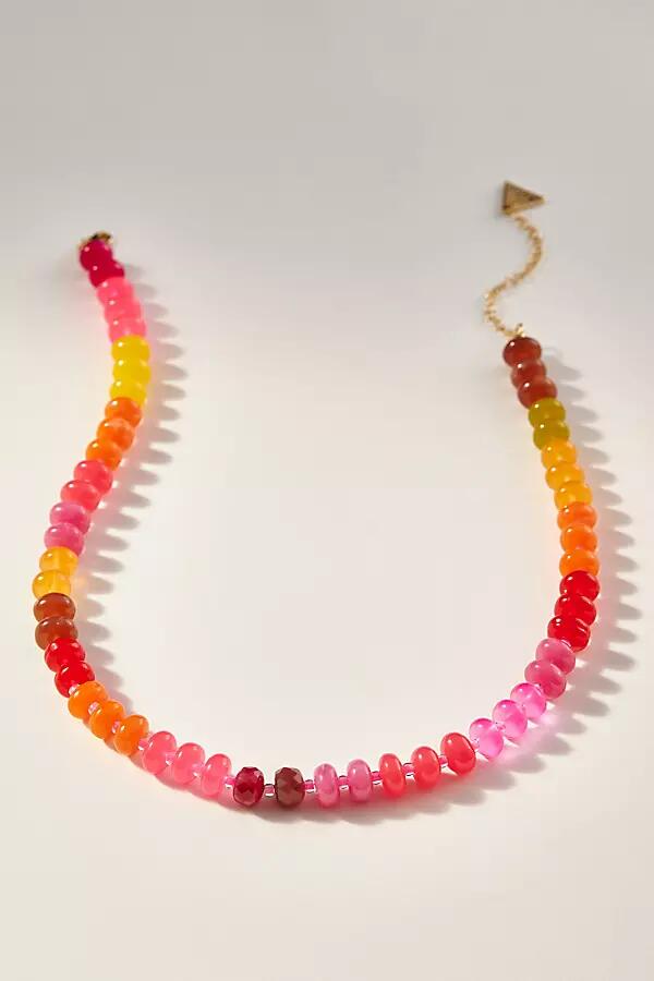 Anthropologie Rainbow Stone Necklace Cover