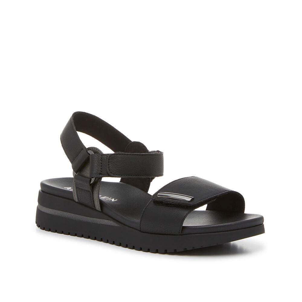 Anne Klein Emery Wedge Sandal | Women's | Black Cover