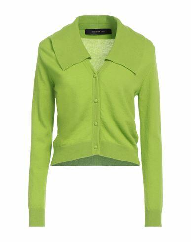 Federica Tosi Woman Cardigan Green Wool, Cashmere Cover