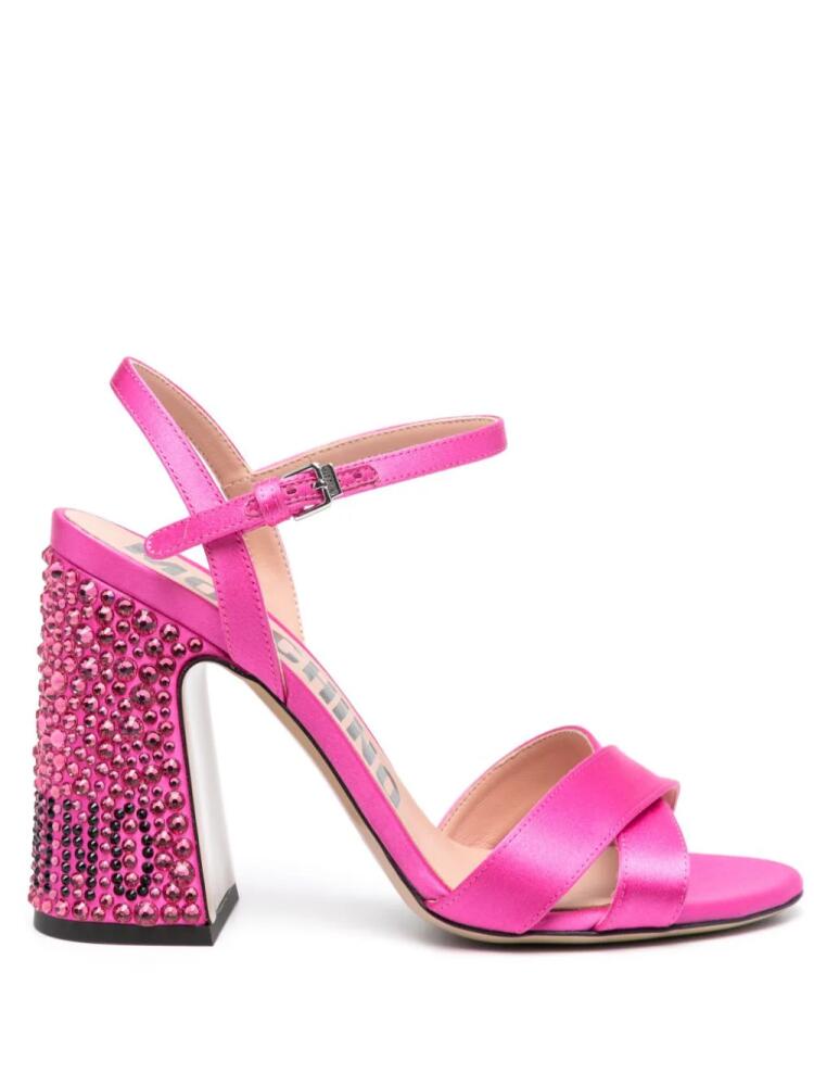 Moschino 105mm crystal-embellished sandals - Pink Cover