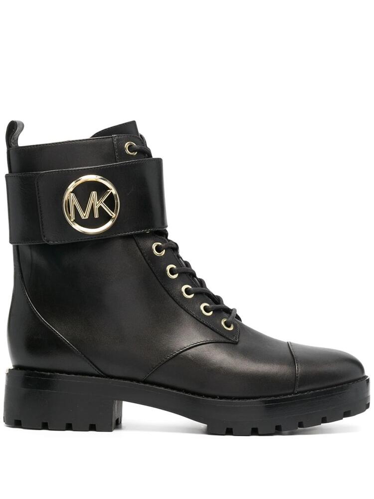 Michael Michael Kors Tatum leather combat boots - Black Cover