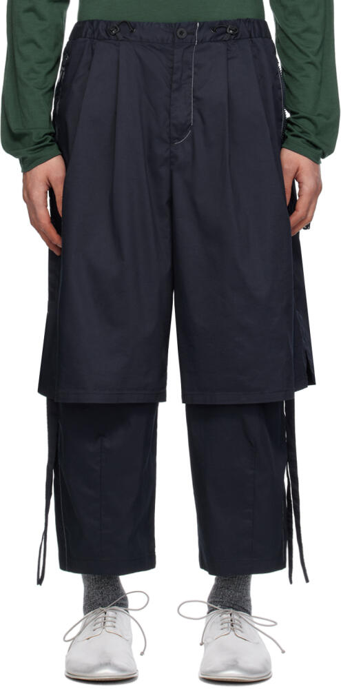 F/CE.® Navy Layered Trousers Cover