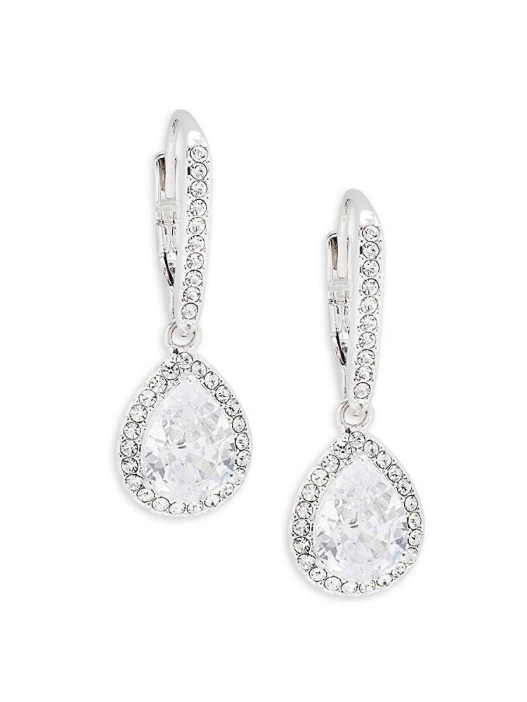 Adriana Orsini Women's Rhodium Plated & Cubic Zirconia Drop Earrings Cover