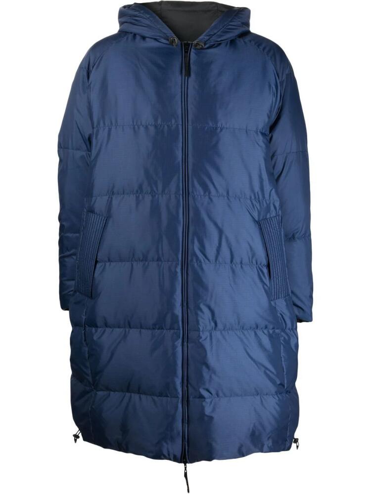 Marni reversible padded hooded coat - Blue Cover