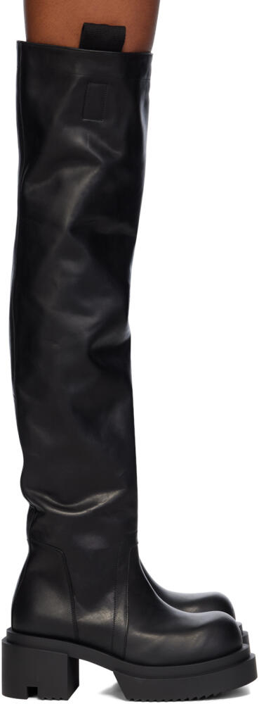 Rick Owens Black Porterville Wader Bogun Boots Cover