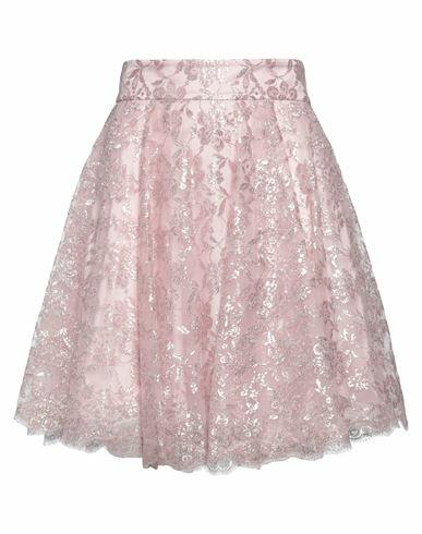 Dolce & gabbana Woman Mini skirt Light pink Metallic Polyester, Polyamide, Nylon Cover