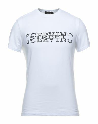 Ermanno Scervino Man T-shirt White Cotton, Elastane Cover