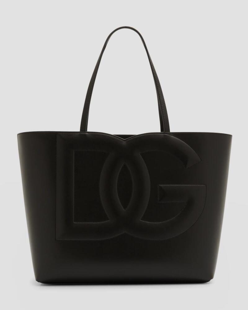 Dolce & Gabbana DG Logo Leather Tote Bag Cover