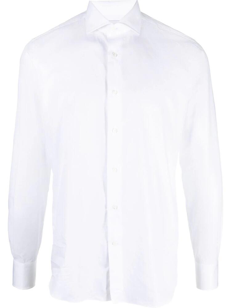 D4.0 long-sleeved cotton shirt - White Cover