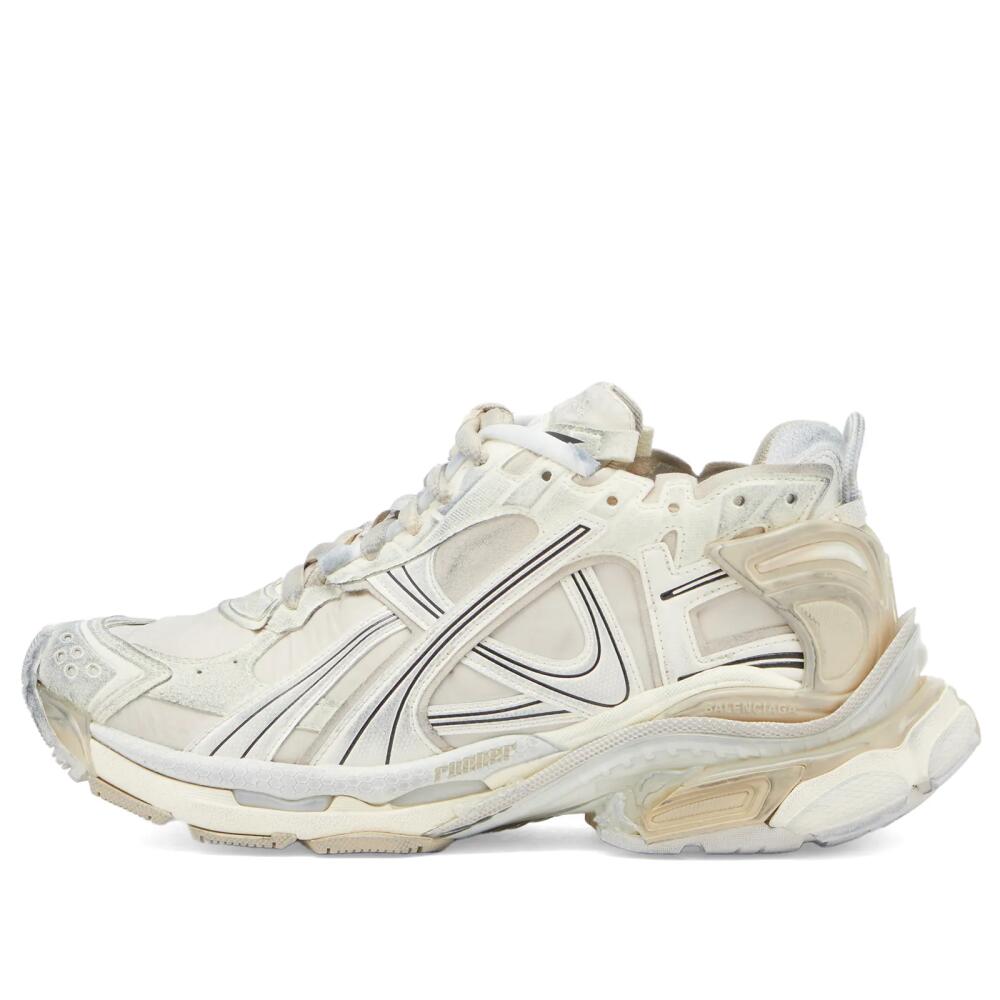 Balenciaga Men's Runner Sneaker in Beige Mix Cover