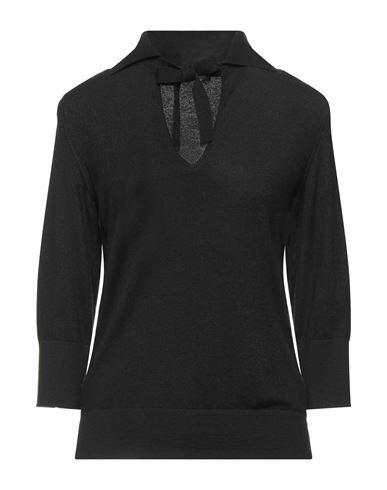 Giorgio Armani Woman Sweater Black Cashmere, Polyester Cover