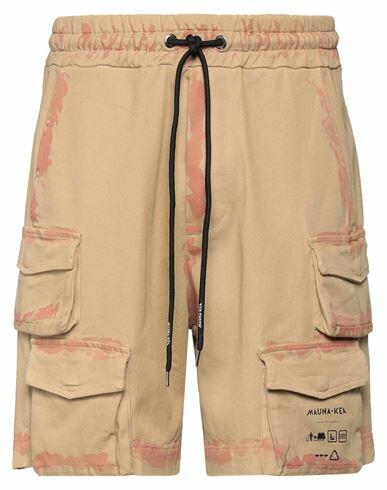 Mauna Kea Man Shorts & Bermuda Shorts Camel Cotton, Elastane Cover