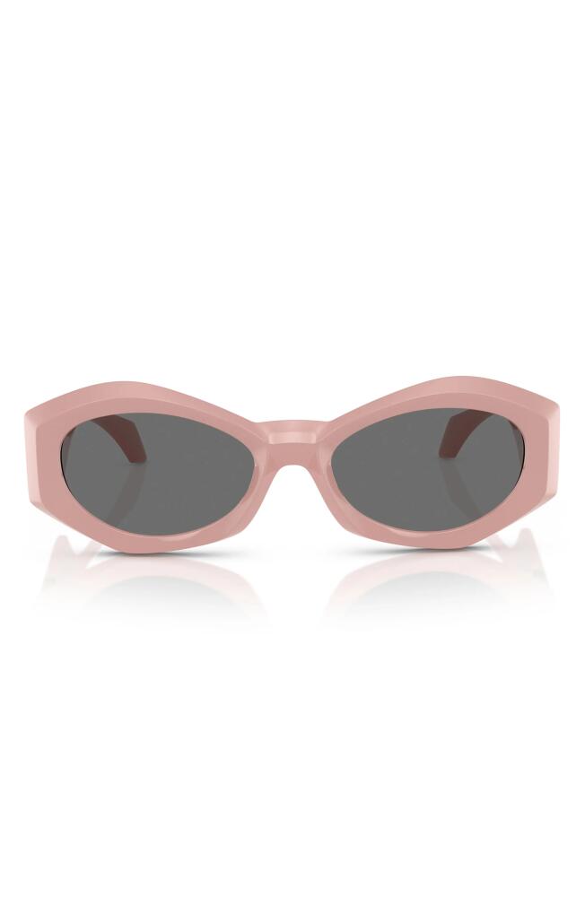 Versace 54mm Irregular Sunglasses in Pink Cover