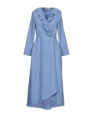 L' Autre Chose Woman Midi dress Sky blue Polyester, Viscose, Elastane Cover