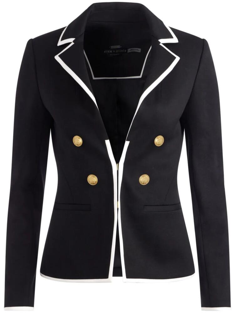 alice + olivia Mya double-breasted blazer - Black Cover