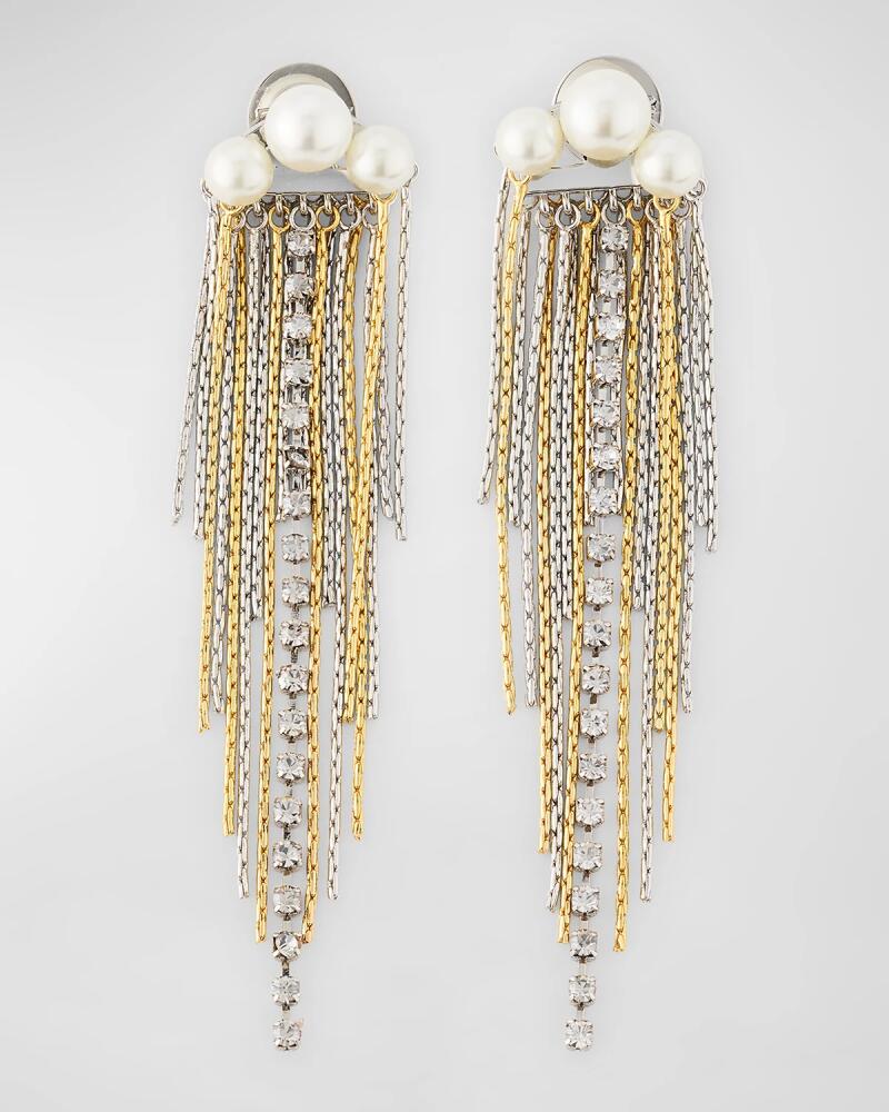 DEMARSON Demna Fringe Earrings with Freshwater Pearls Cover