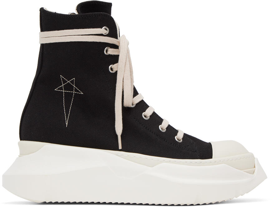 Rick Owens DRKSHDW Black Abstract Sneakers Cover