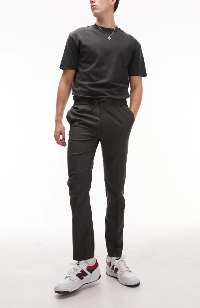 Topman Skinny Smart Trousers in Charcoal Cover