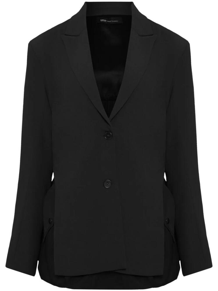 Uma | Raquel Davidowicz single-breasted blazer - Black Cover