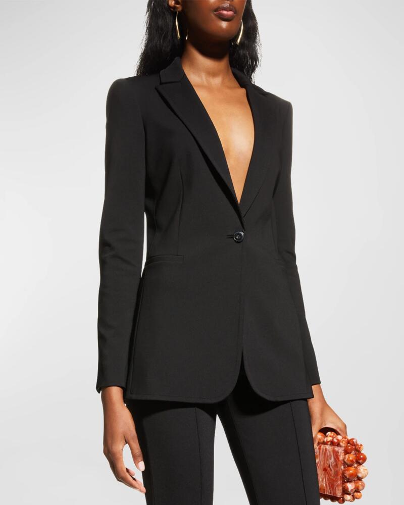 Alice + Olivia Breann Long Fitted Blazer Cover