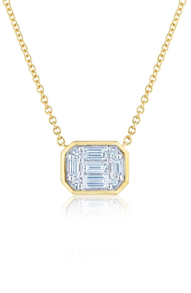 Kwiat Bezel Diamond Pendant Necklace in Yellow Cover