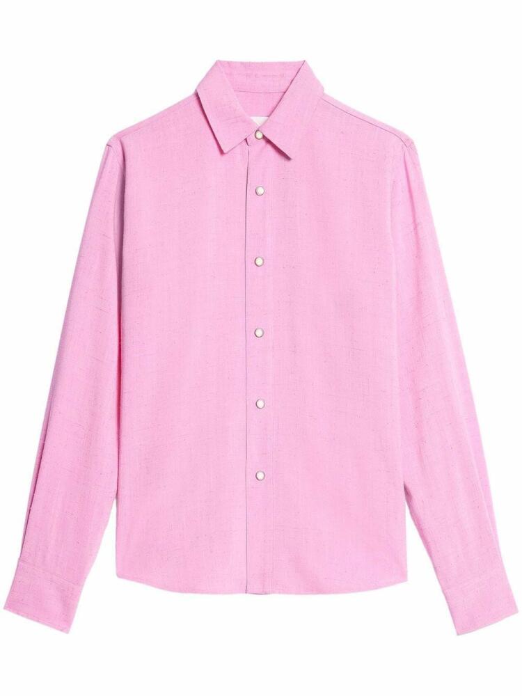 AMI Paris long-sleeve buttoned shirt - Pink Cover