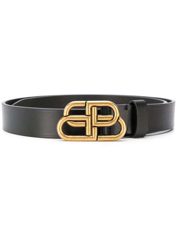 Balenciaga BB leather belt - Black Cover