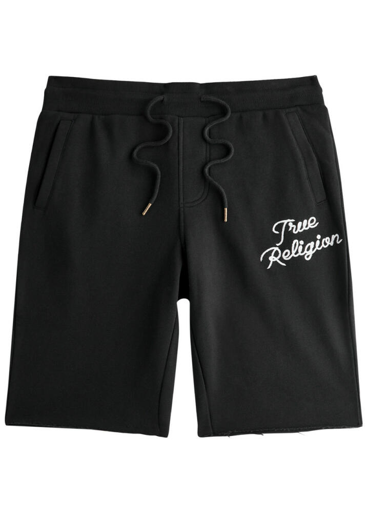 True Religion Rainbow Logo-embroidered Cotton-blend Shorts - Black Cover