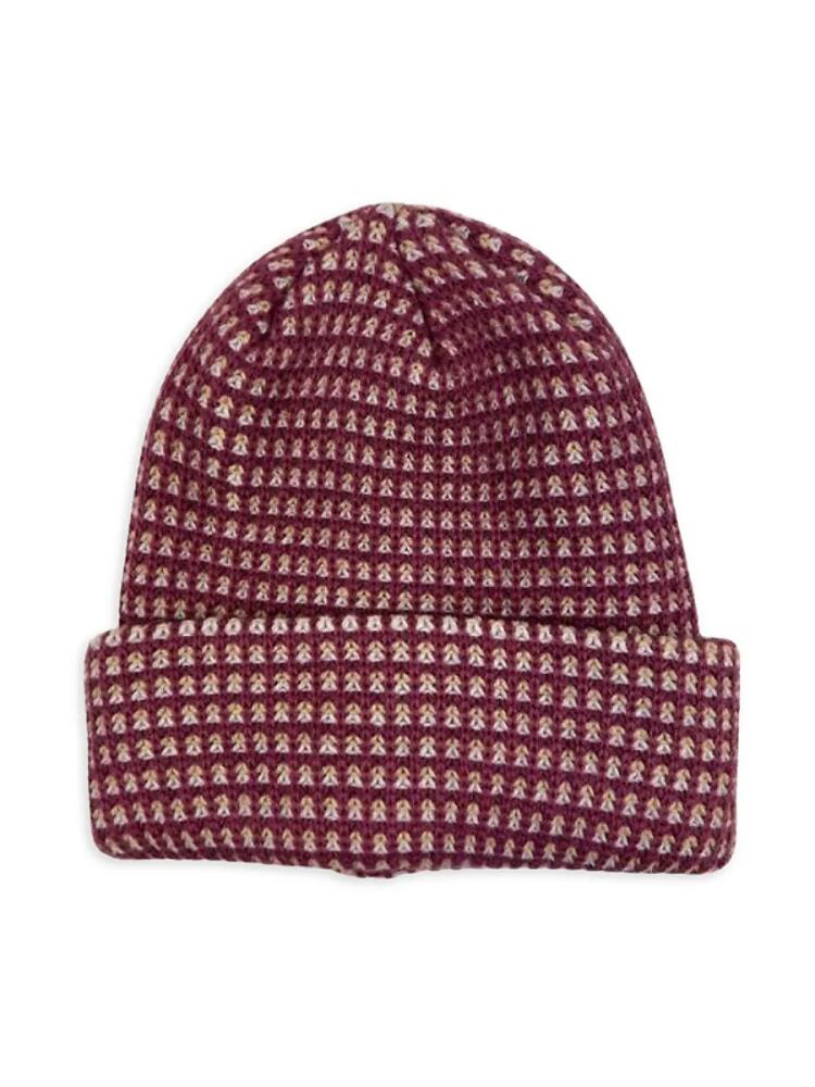 MARCUS ADLER Women's Pattern Beanie - Plum Cover