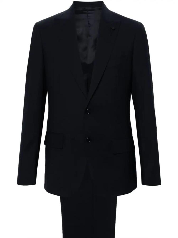 Lardini single-breasted wool suit - Blue Cover