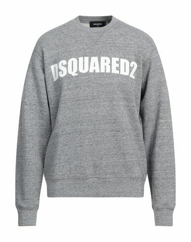 Dsquared2 Man Sweatshirt Grey Cotton, Elastane Cover