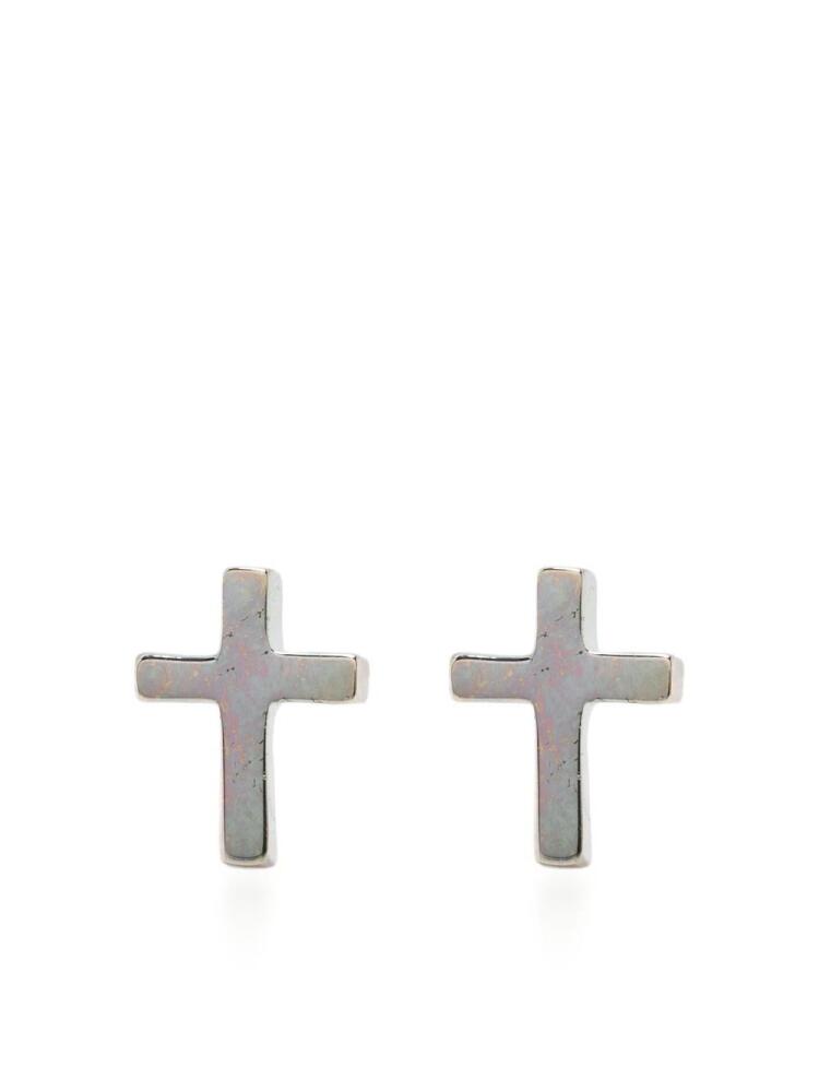 Stolen Girlfriends Club Stolen Cross sterling-silver earrings Cover