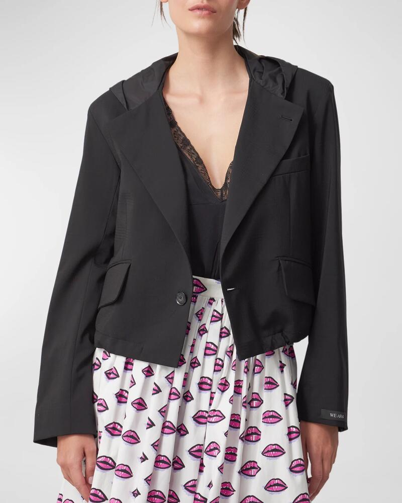 WE-AR4 The Cropped Hooded Blazer Cover