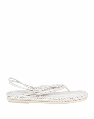 181 Woman Thong sandal White Textile fibers Cover