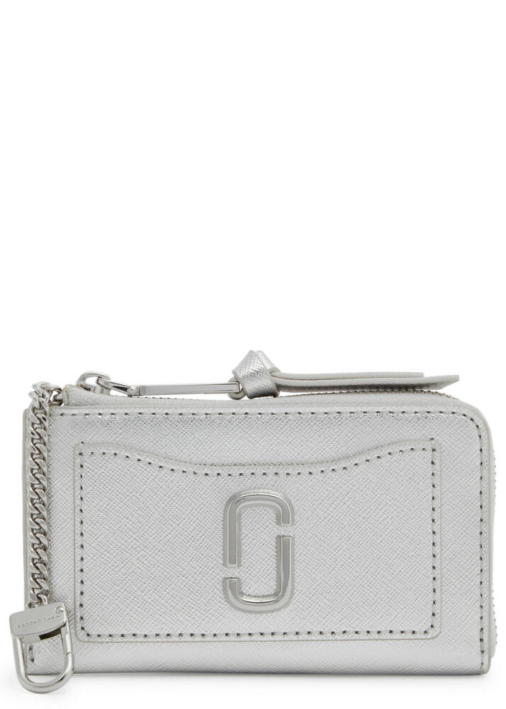 Marc Jacobs Metallic Leather Wallet - Silver Cover