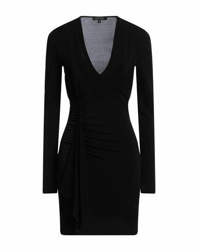 Patrizia Pepe Sera Woman Mini dress Black Acetate, Polyamide, Elastane Cover