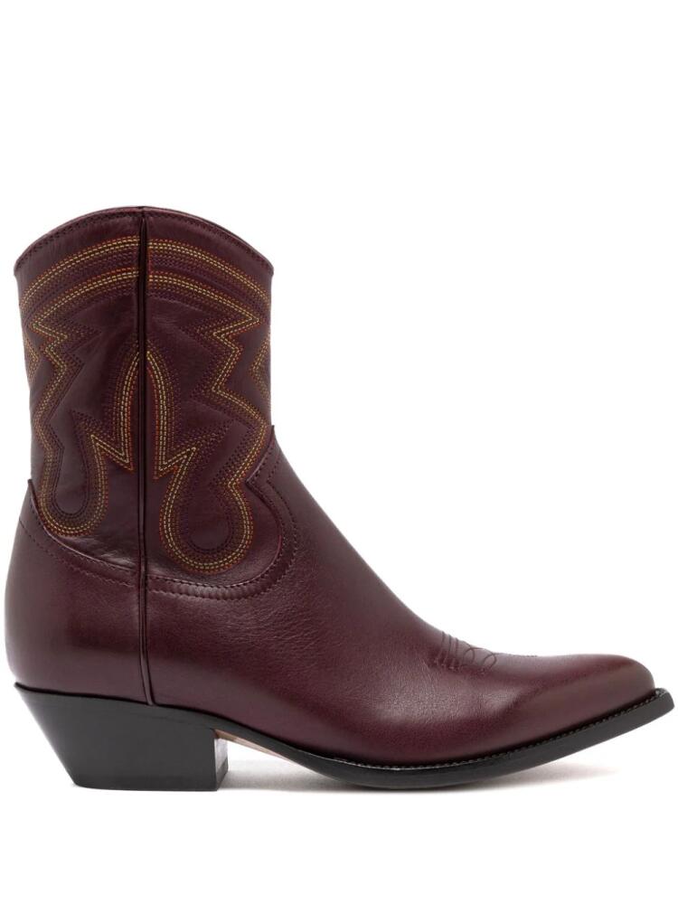 Buttero Flee Western-style leather boots - Red Cover