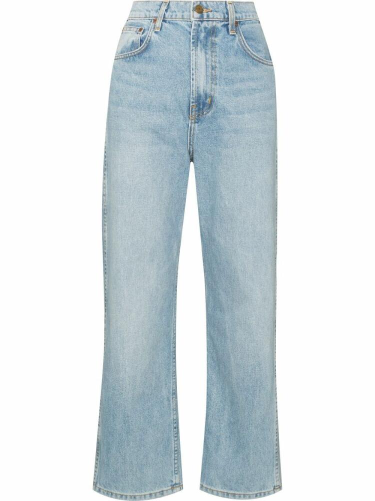 B SIDES cropped straight-leg jeans - Blue Cover