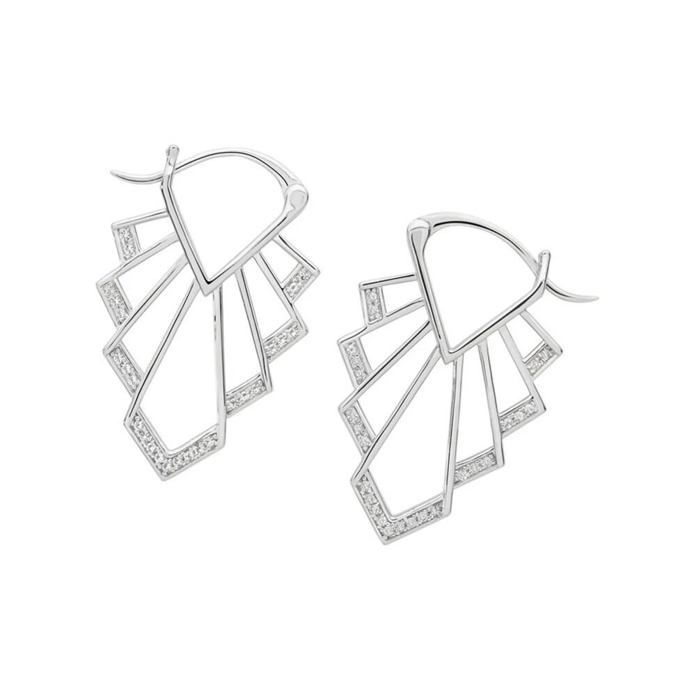 Lucy Quartermaine Chrysler Earrings in Sterling Silver Cover