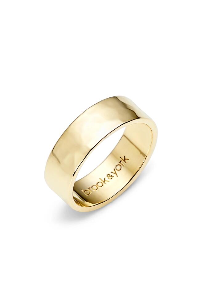 Brook and York Maren Hammered Band in Gold Cover